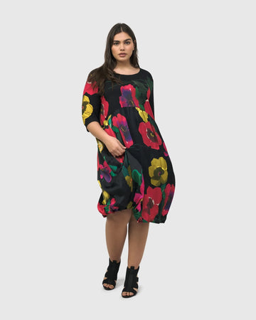 alembika-poppy-relaxed-dress-garden-midi-blumenkleid image 2