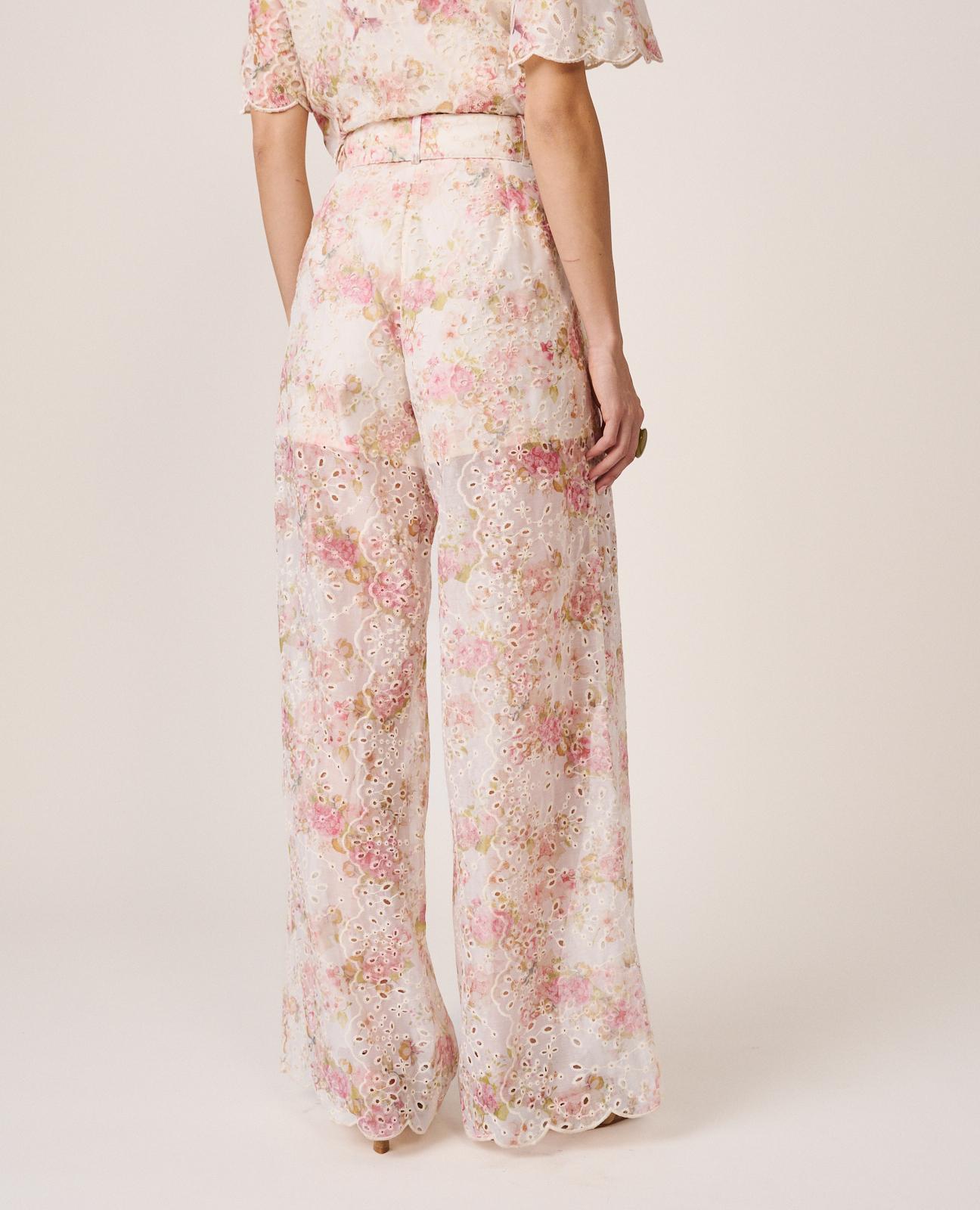 alma-en-pena-plissee-hose-wide-leg-mit-blumenprint-rosa image 6