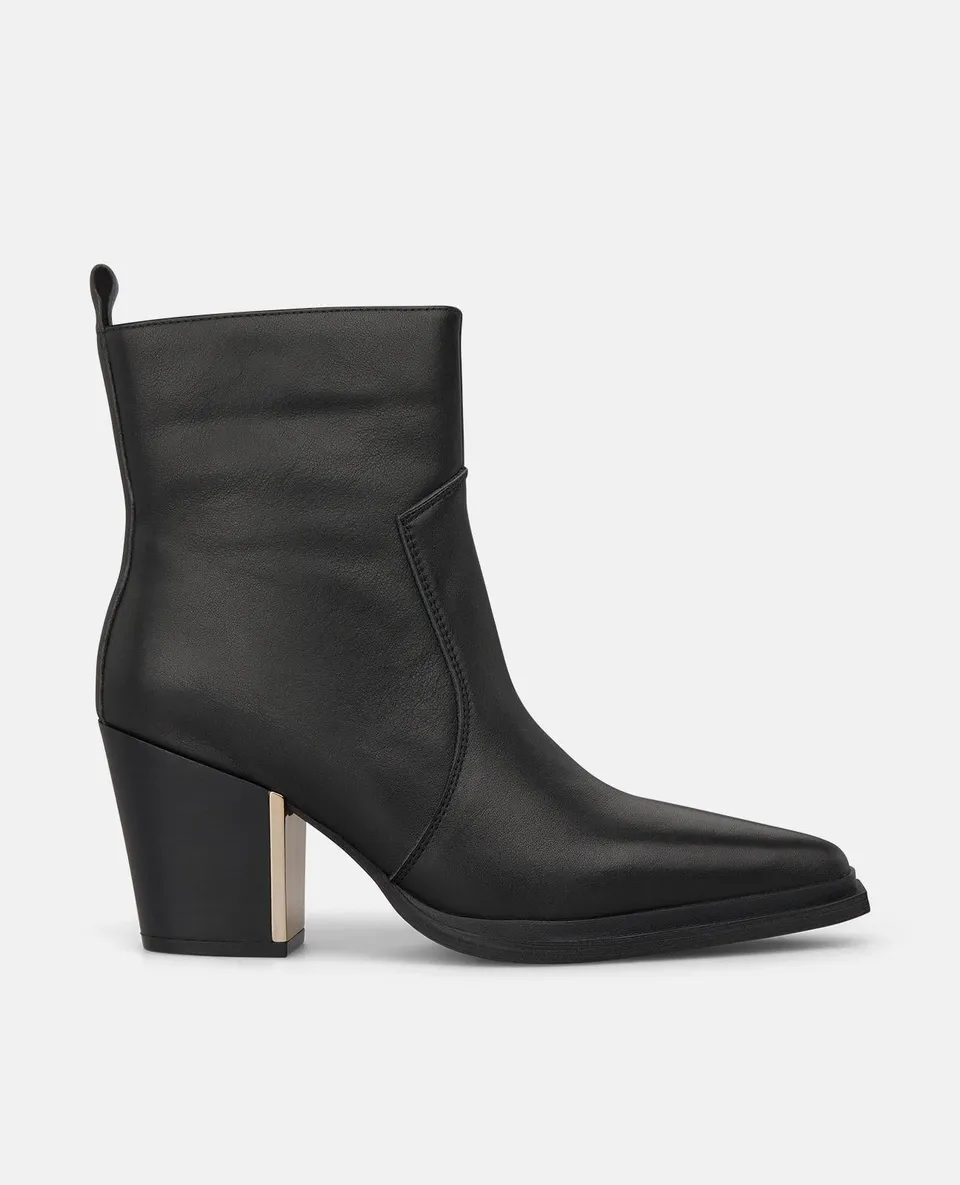 alma-en-pena-leder-stiefelette-mit-rei-verschluss-schwarz-spitze-7-cm-blockabsat image 1