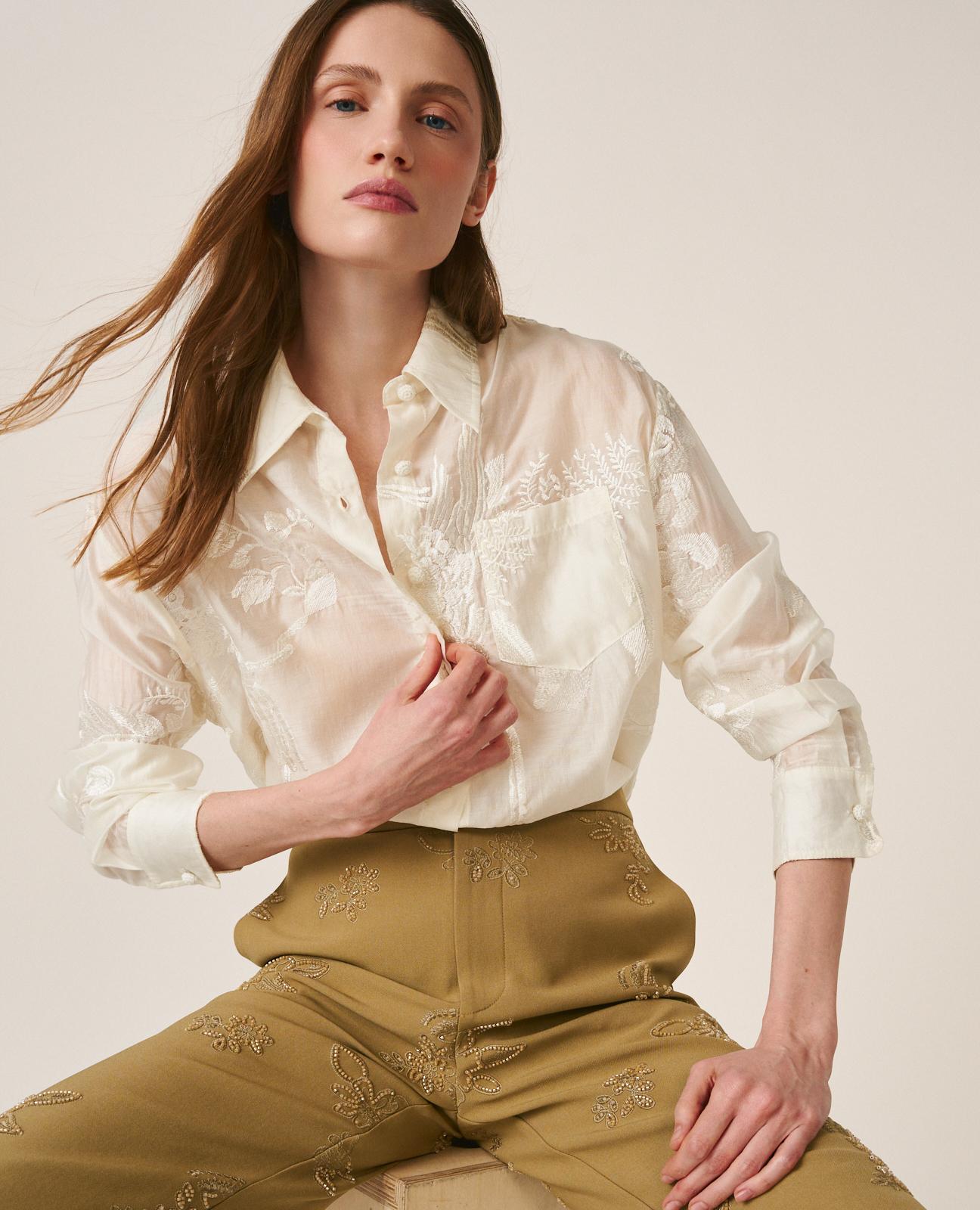alma-en-pena-pocket-shirt-batist-bluse-wei-mit-blumenstickerei image 1