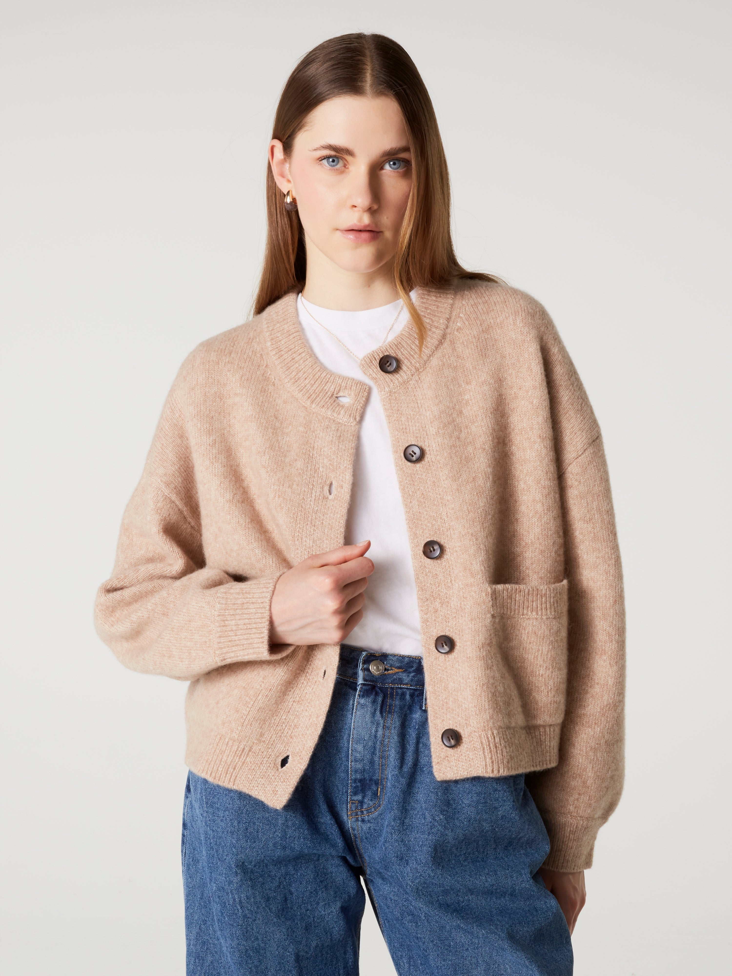 absolut-wendy-bomberjacke-damen-aus-wolle-baumwolle-hellbeige-gerade image 6