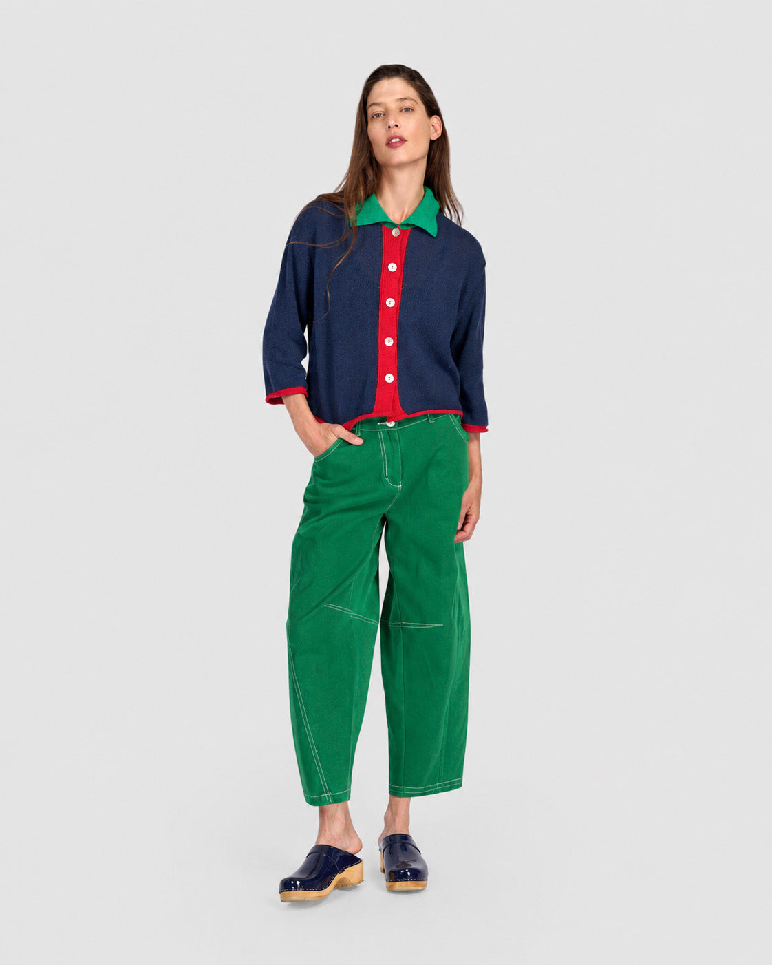 alembika-coco-cardigan-navy-mix-cropped image 3