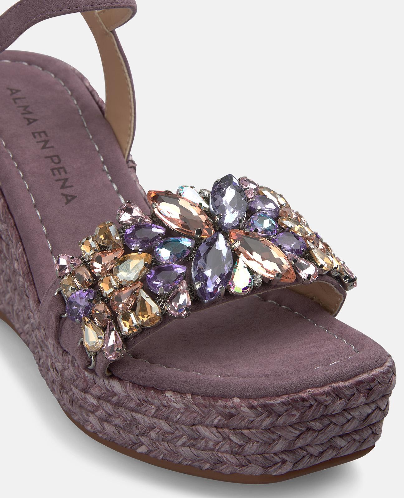 alma-en-pena-espadrille-keilsandalette-lavanda-blumen-strass-9-cm image 4