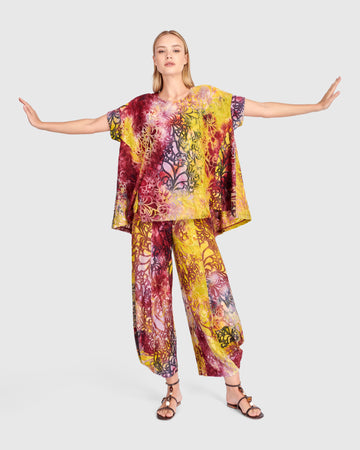 alembika-reverie-trapeze-top-raspberry-gold image 7
