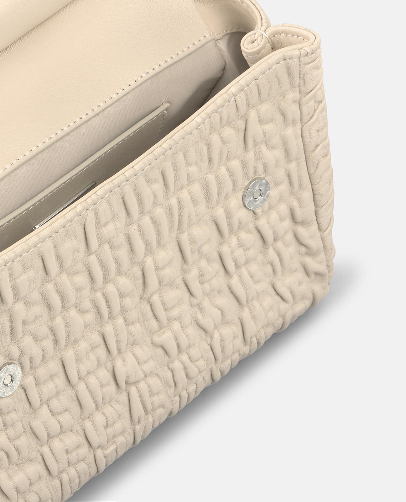 alma-en-pena-embossed-bag-leder-handtasche-grau-strukturiert image 5
