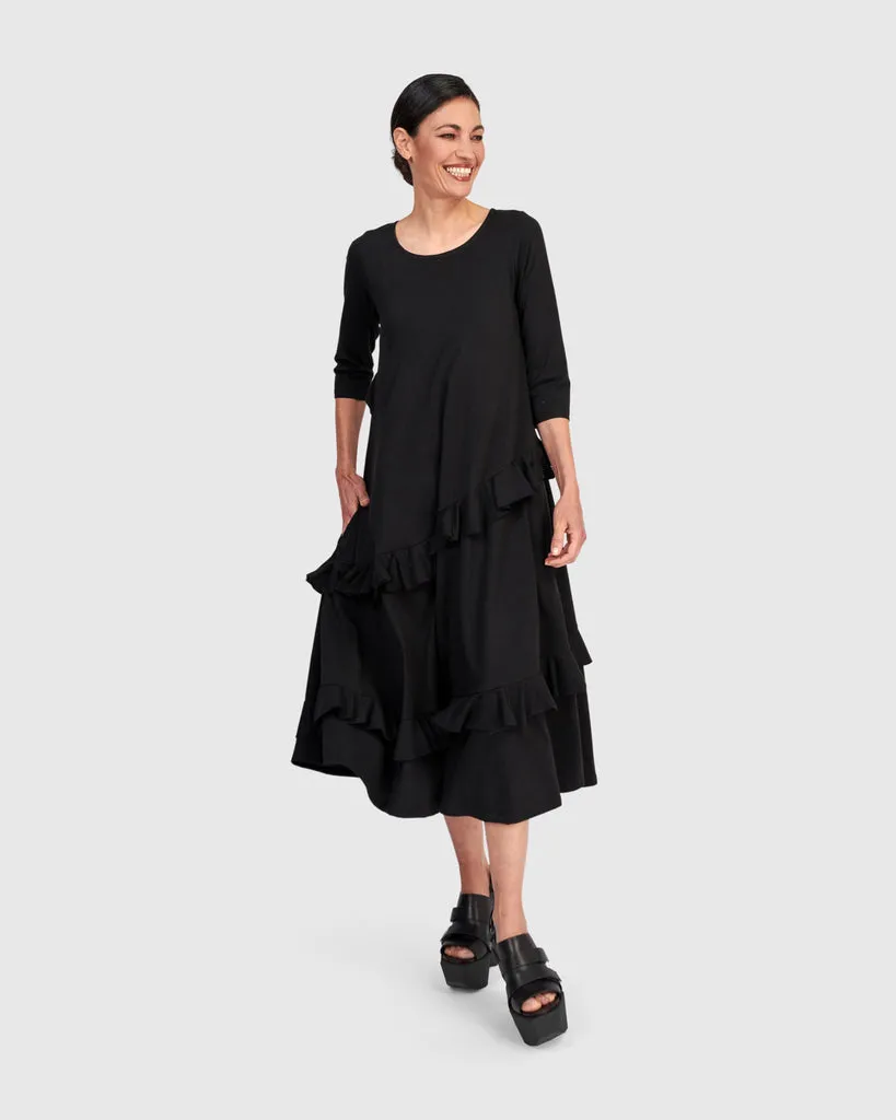 alembika-urban-staple-flutter-kleid-schwarz image 1