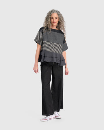alembika-urban-sandbar-ruffle-top-slate-stripes image 7