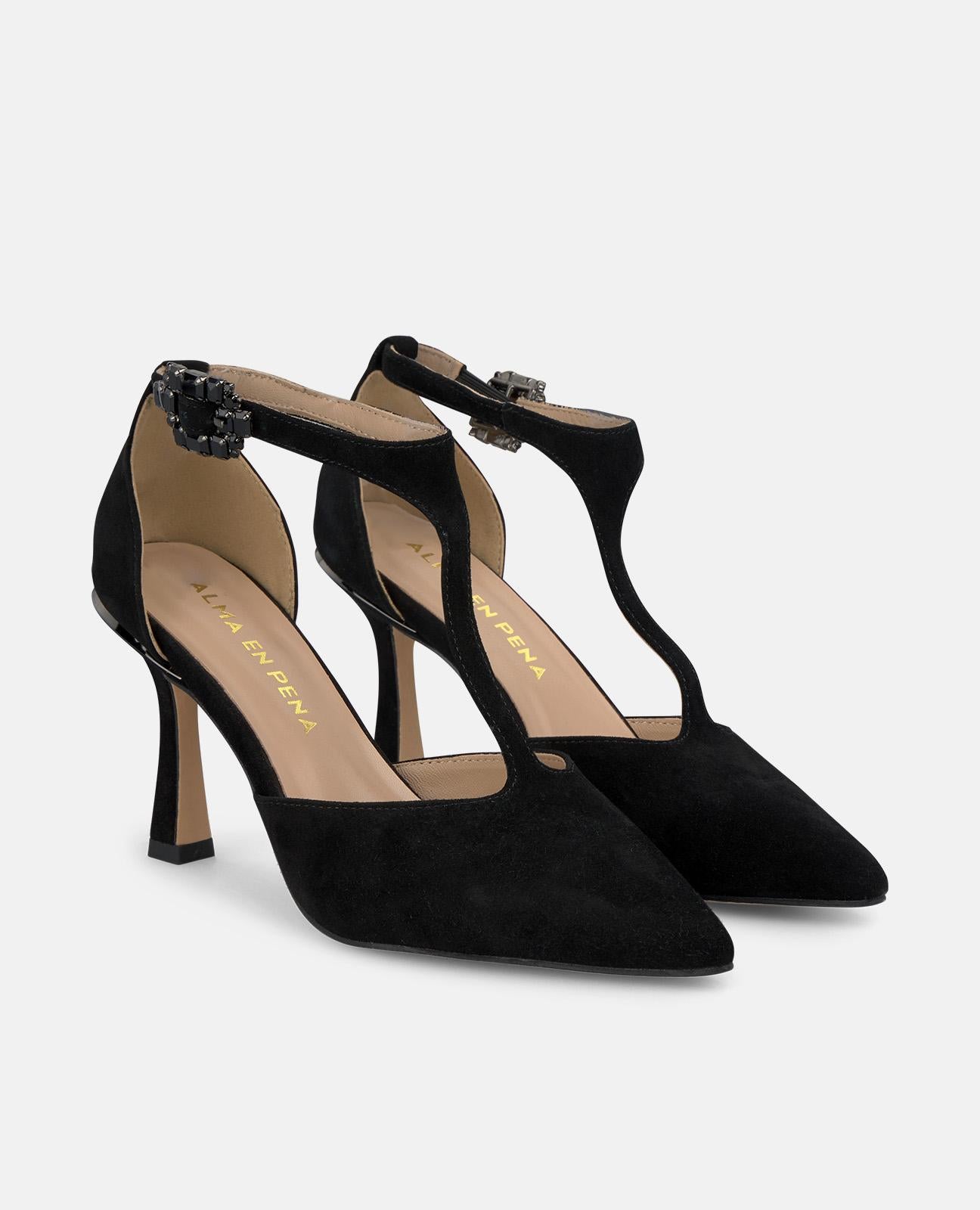 alma-en-pena-high-heel-pumps-mit-schmuckschnalle-schwarz-9-cm image 2