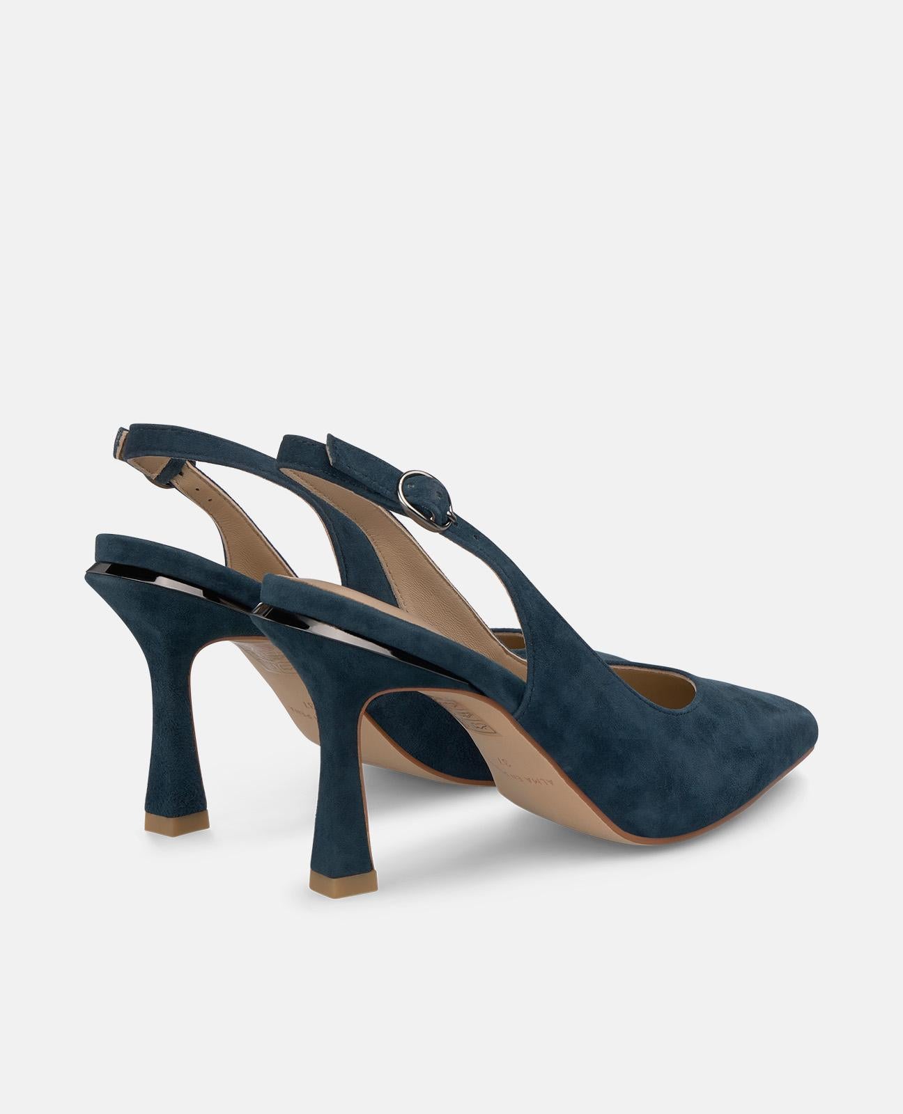 alma-en-pena-spitz-pumps-mit-schnalle-9-cm-marineblau image 3