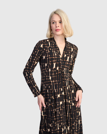 alembika-neura-cocoon-dress-ad815m-matrix-midi-kleid image 2