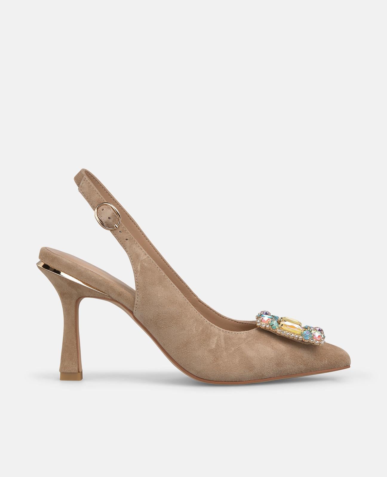 alma-en-pena-slingpump-mit-schmuck-schnalle-in-arena-9-cm image 1