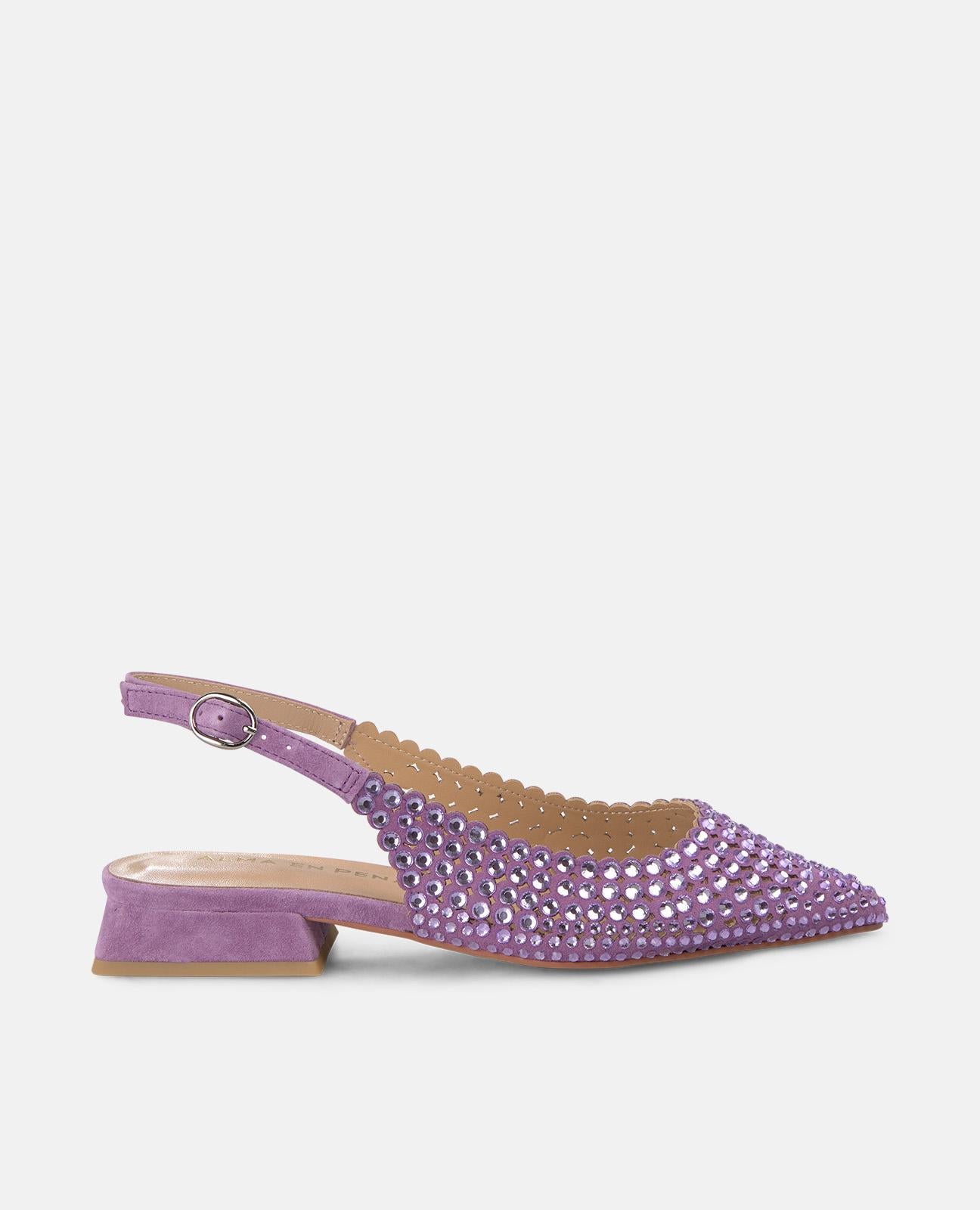 alma-en-pena-ballerina-mit-strass-violeta-spitze-zehen-2-cm-absatz image 1