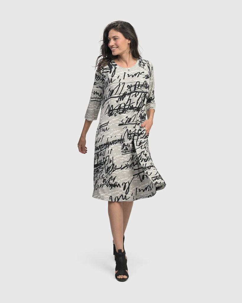alembika-flirty-a-linie-kleid-script image 1