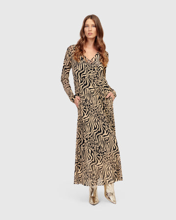 alembika-derby-maxi-kleid-zebra-mesh image 2