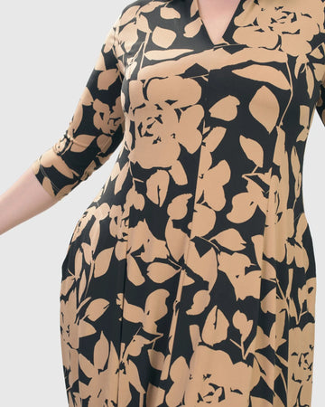 alembika-olena-cocoon-dress-floral-damen-kleid image 5