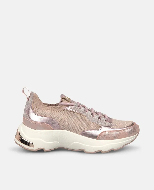 alma-en-pena-metallic-sneaker-rosa-plateau-4-5-cm-schn-rung image 1