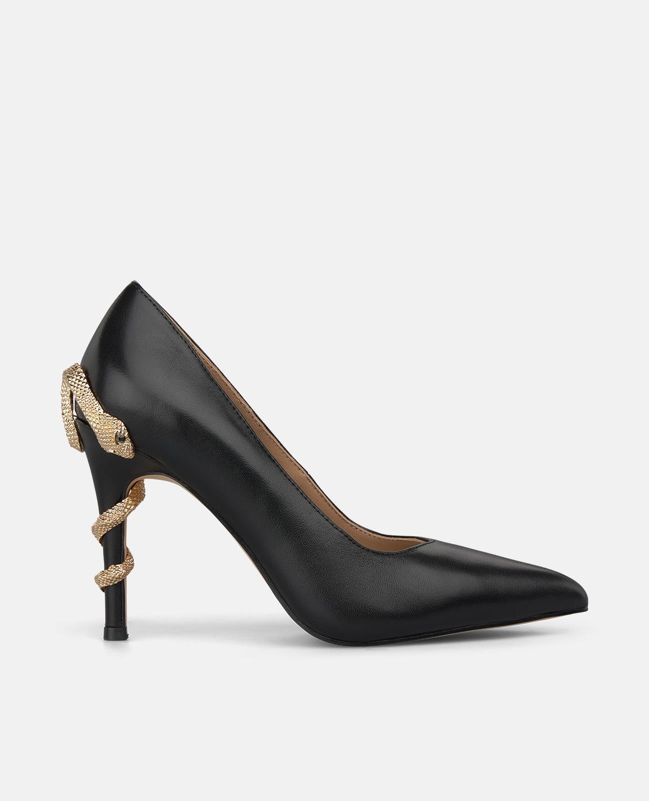 alma-en-pena-alfa-64167-leder-pumps-mit-schlangenprint-schwarz-10-cm image 1