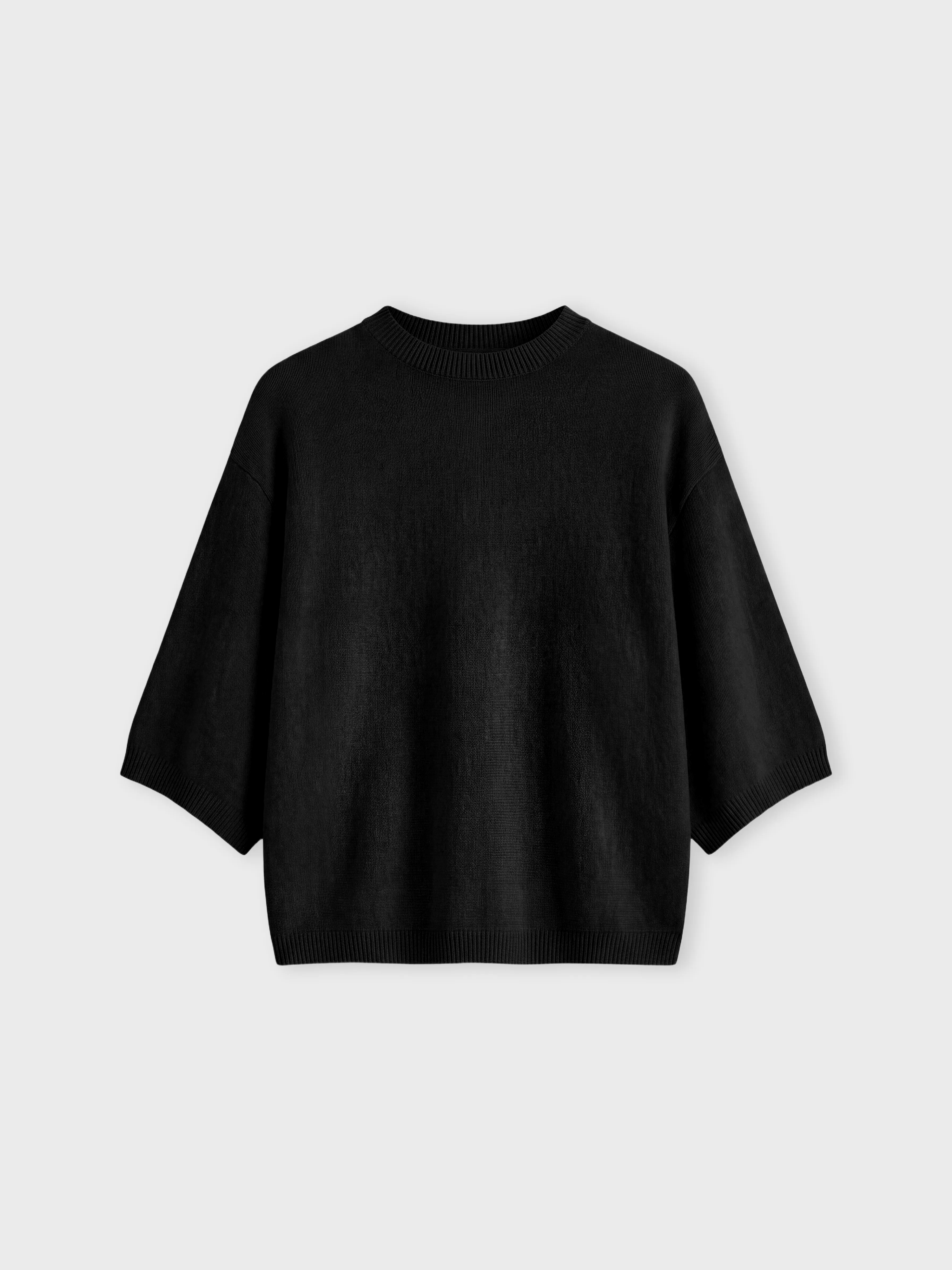 absolut-bettina-poncho-pullover-damen-rundhals-100-kaschmir-schwarz image 1