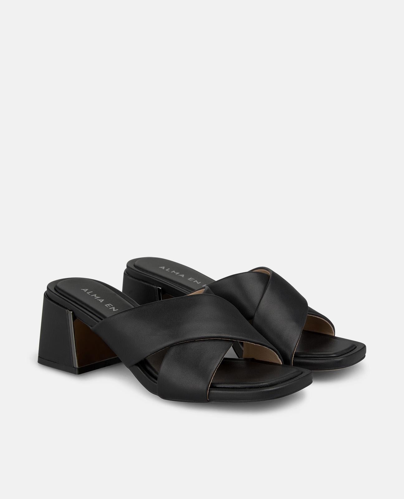 alma-en-pena-nappa-sandalette-doppelriemen-6-cm-schwarz image 2