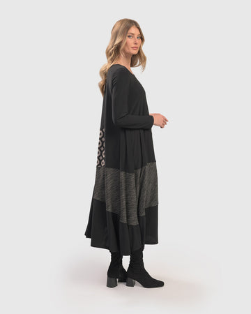 alembika-gabby-swing-kleid-black-graphite-maxi image 3
