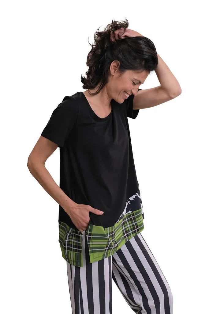 alembika-tekbika-asymmetry-top-schwarz-damen-top-kurzarm image 1