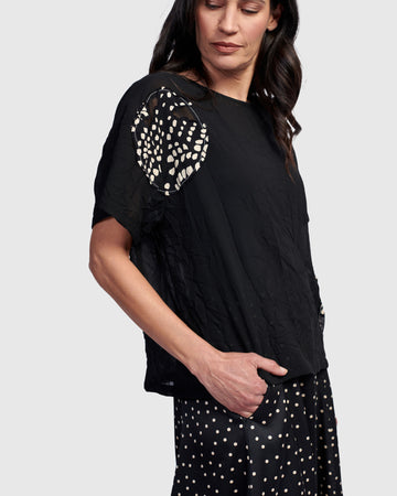 alembika-halo-boxy-tee-galaxy-sheer-chiffon-top image 2