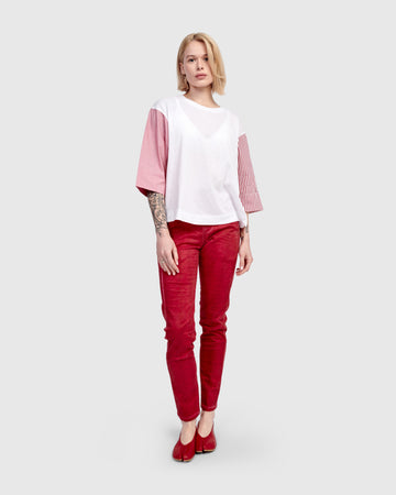 alembika-picnic-pullover-tee-bluse-rot-streifen image 3