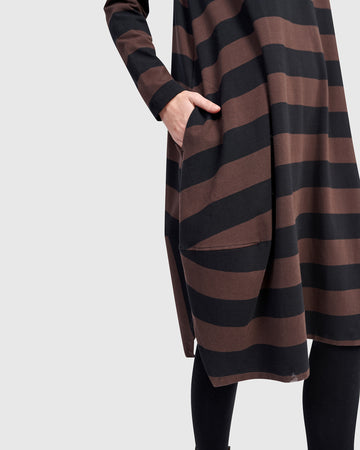 alembika-urban-moxy-relaxed-dress-brown-jersey-kleid image 6