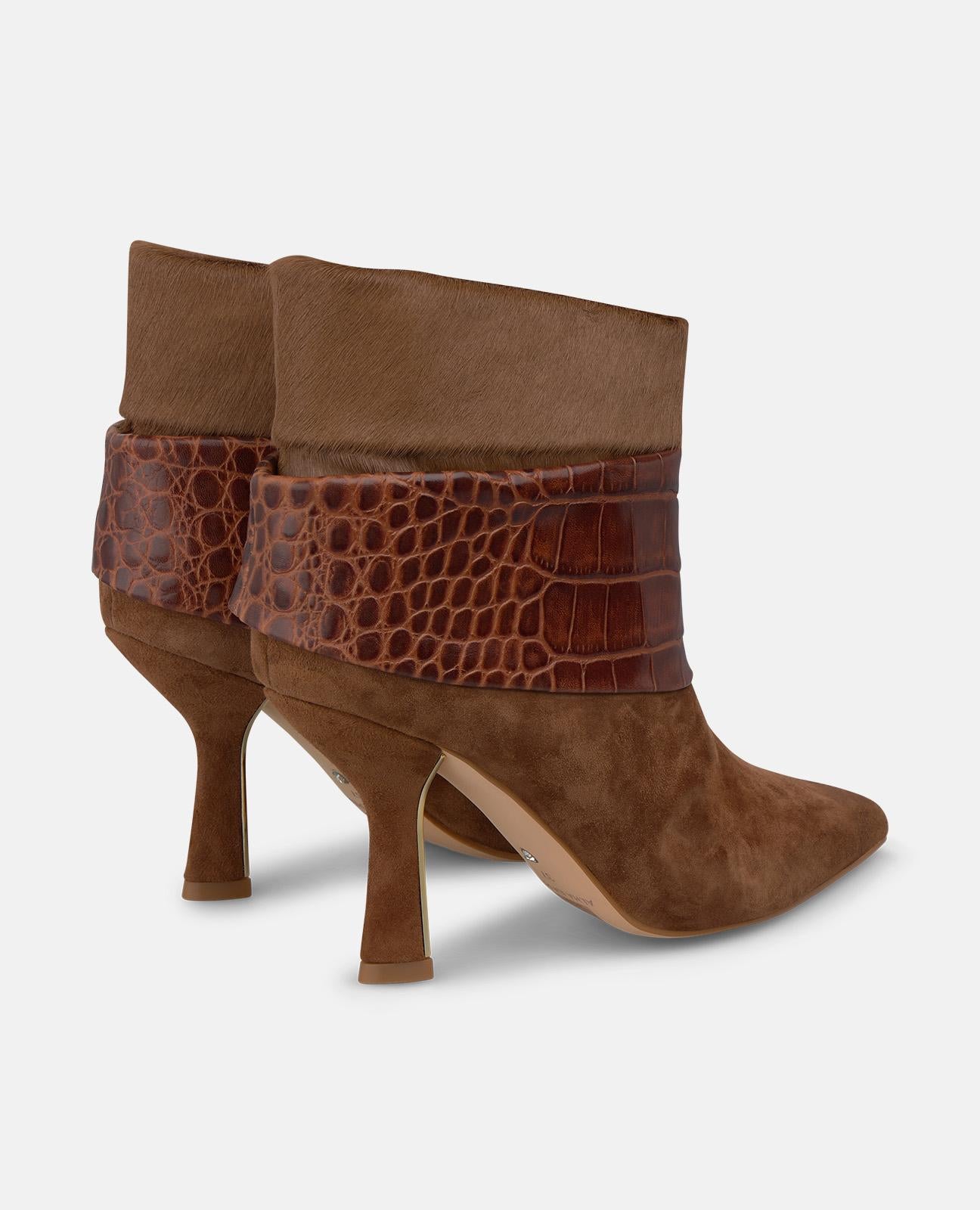 alma-en-pena-suede-ankle-boots-animal-print-stiefelette-camel-8-5-cm image 3