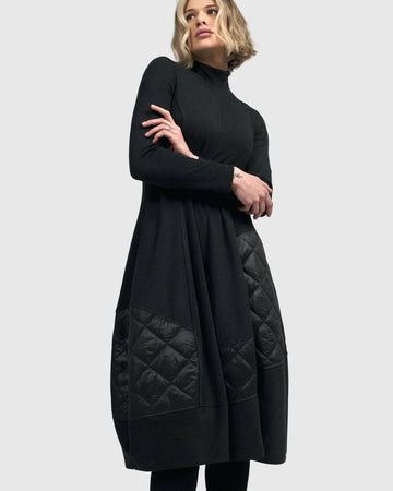 alembika-urban-lucienne-cocon-kleid-midi-schwarz image 5