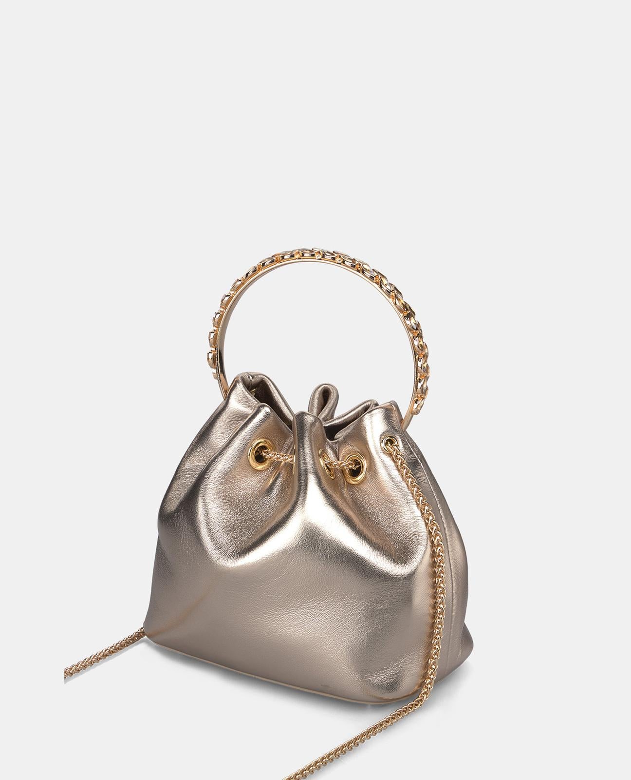 alma-en-pena-handbag-with-rhinestone-handle-bowler-tasche-bronze-party image 2