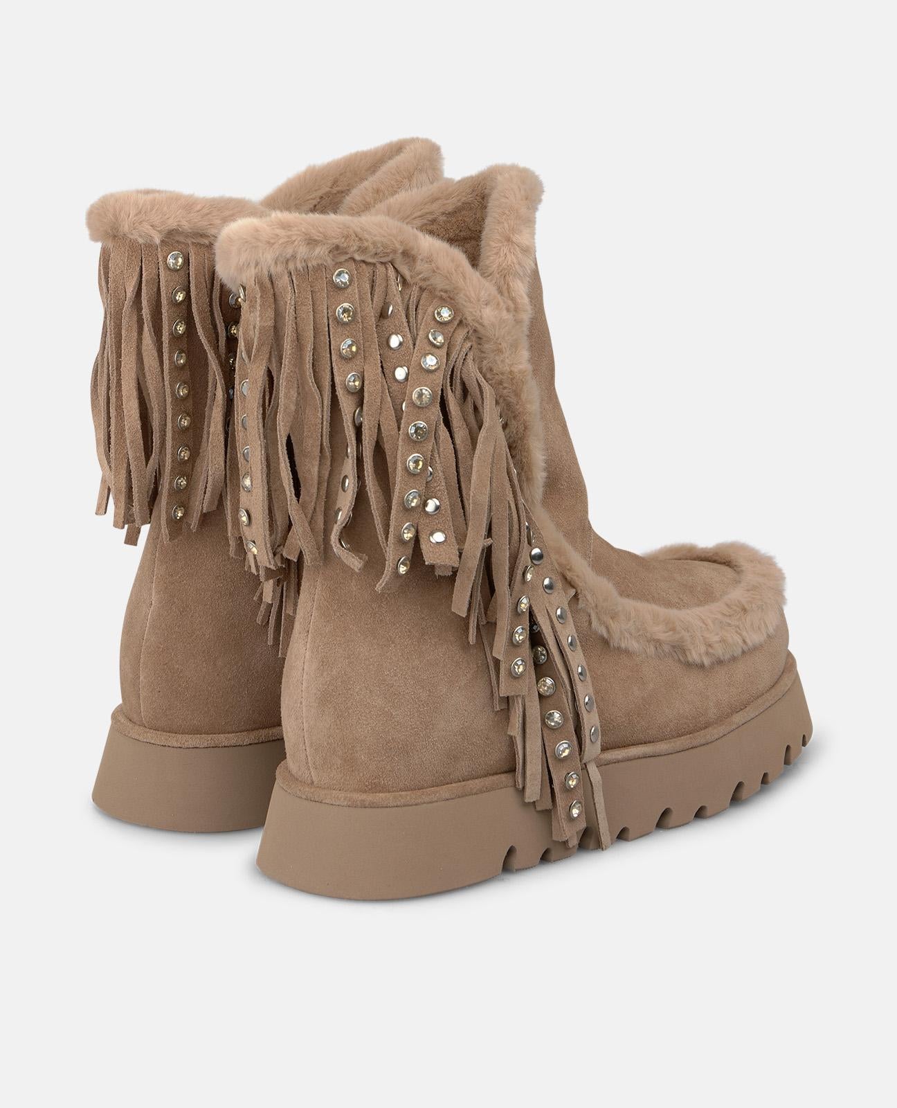 alma-en-pena-apr-s-ski-stiefeletten-aus-veloursleder-mink image 3