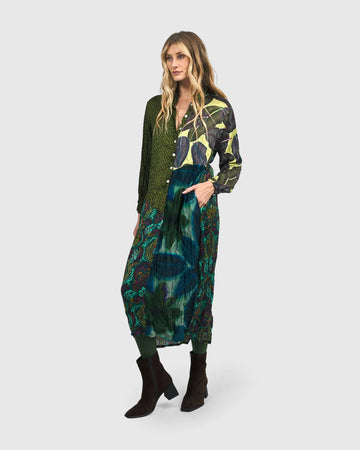 alembika-katrine-crinkle-shirtkleid-damen-mix image 3
