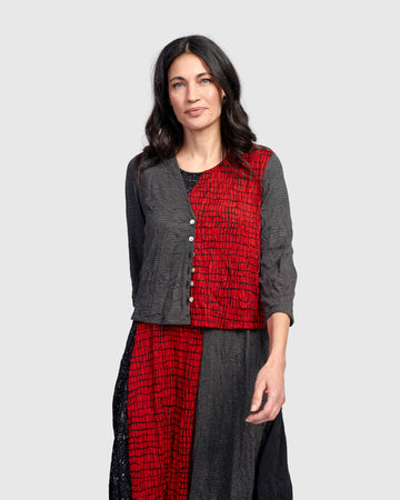 alembika-capricorn-crop-cardigan-rot-kurz image 2
