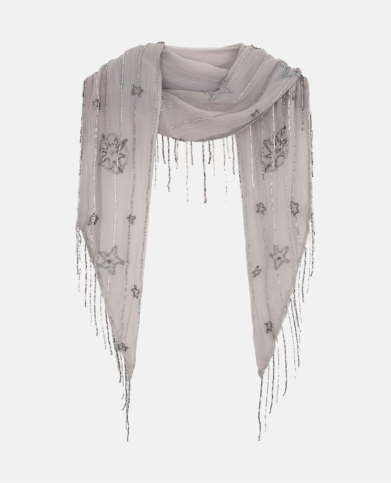 alma-en-pena-fringed-beaded-scarf-schal-mit-perlen-und-fransen-16x200-cm-silber image 3
