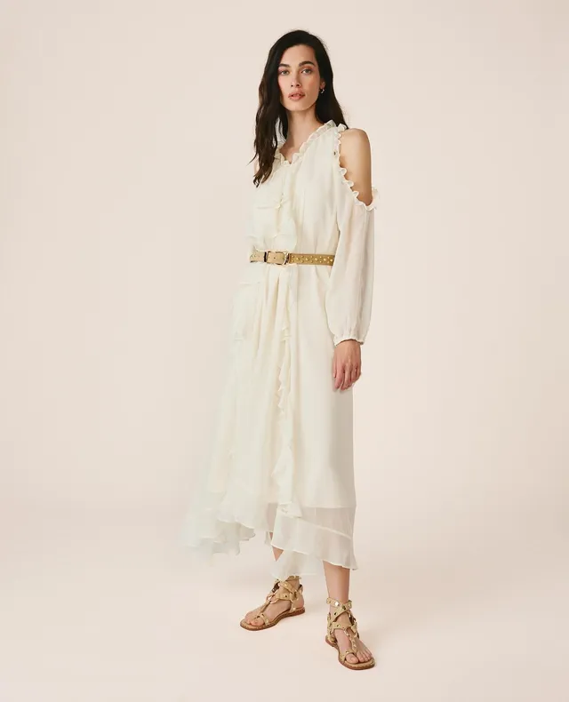 alma-en-pena-flowy-midi-dress-with-ruffles-r-schen-midikleid-off-shoulder-wei image 1