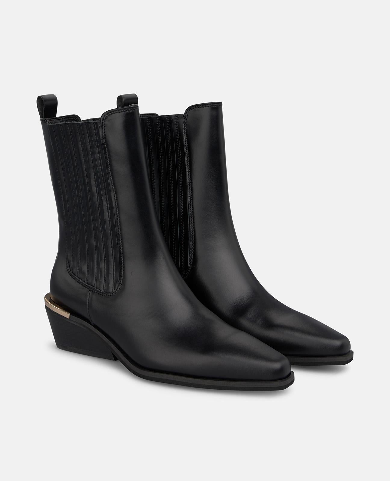 alma-en-pena-leather-chelsea-boots-stiefelette-schwarz-4-5-cm image 2