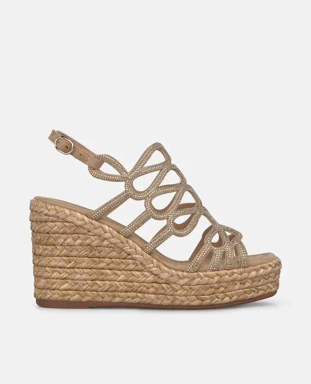 alma-en-pena-woven-detailed-wedge-sandal-bast-keilsandale-9-cm-arena image 1