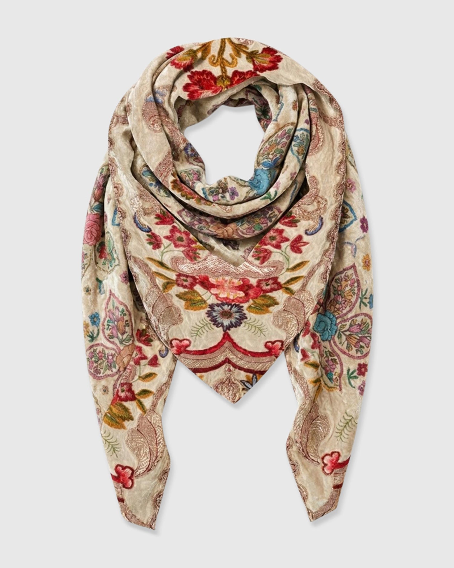alembika-mango-velvet-schal-almond-botanic-188-cm-paisley-tuch image 2
