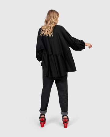 alembika-urban-trapeze-puff-top-black-top image 5