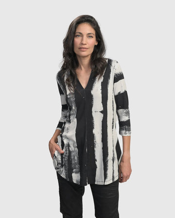 alembika-charisma-v-neck-tunika-grunge-streifen-tunika-mit-v-ausschnitt image 2