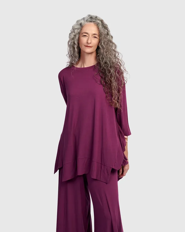 alembika-essential-trapeze-top-sangria-oversize-tunika-jersey image 1