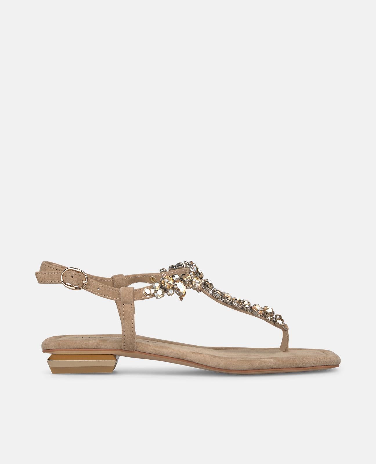 alma-en-pena-flache-t-steg-sandalen-mit-strass-arena-2-cm-absatz-square-toe image 2