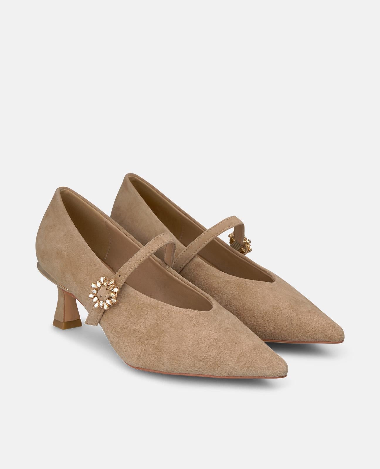 alma-en-pena-suede-pumps-mit-schnalle-arena image 2