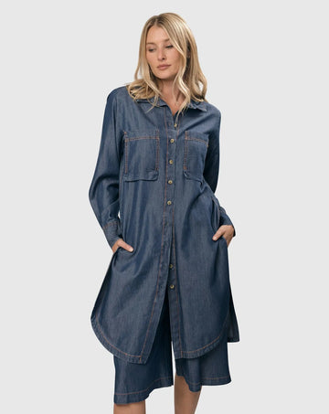 alembika-rancho-chambray-tunika-hemd-denimblau image 7