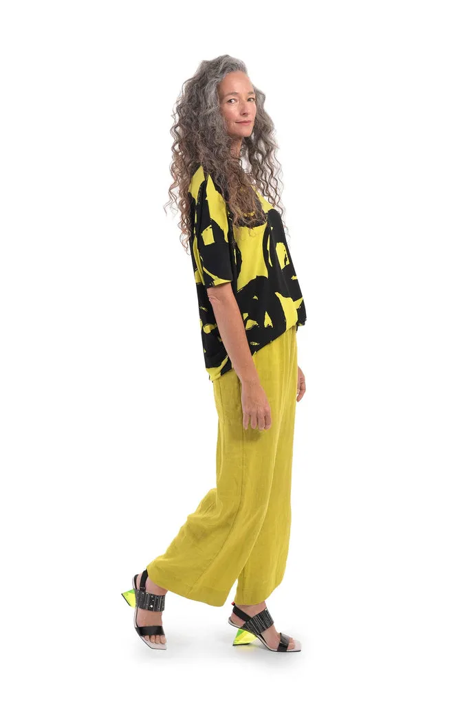 alembika-art-print-cocoon-top-lime-print-top image 1