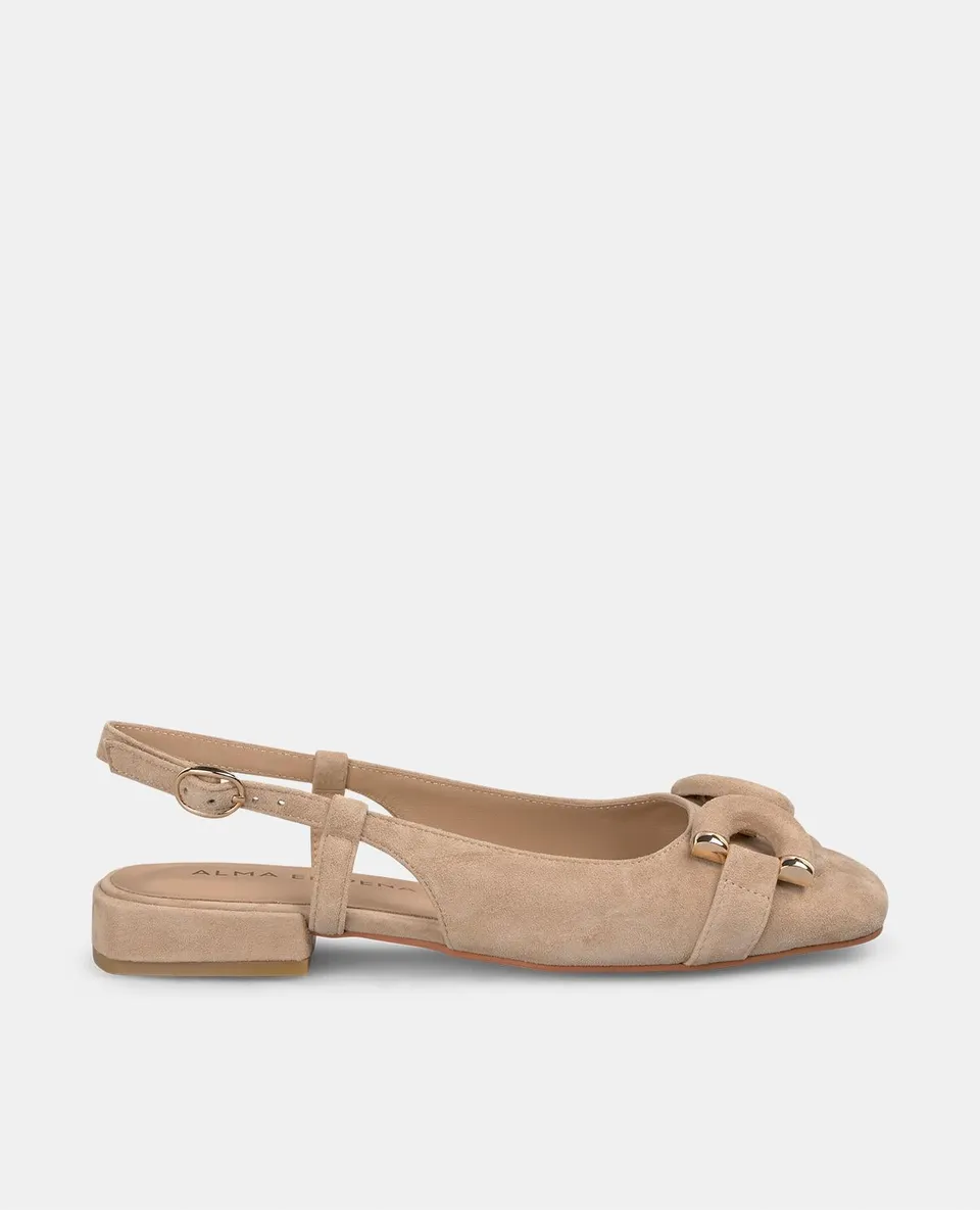 alma-en-pena-53668-flacher-schuh-mit-steigb-gel-detail-arena-beige-2-cm-absatz image 1