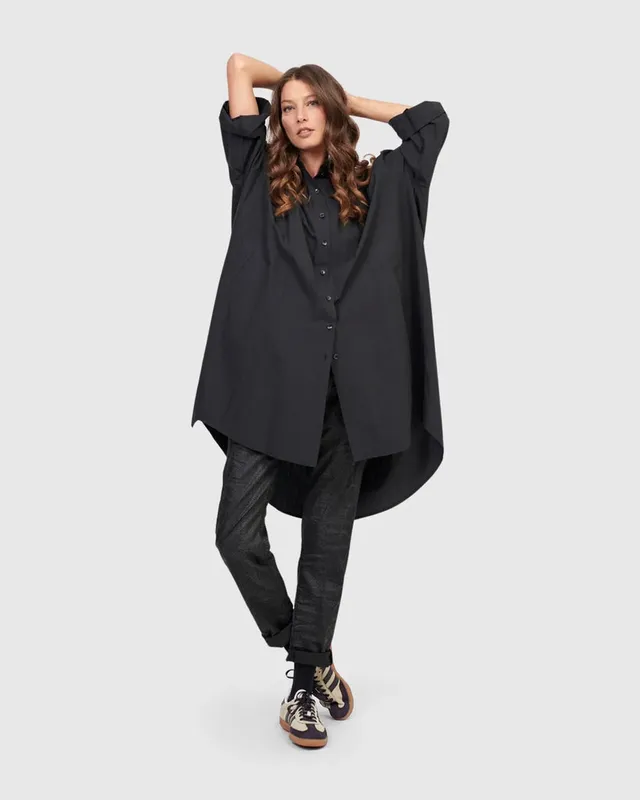 alembika-urban-mystique-oversized-tunika-shirt-schwarz image 1