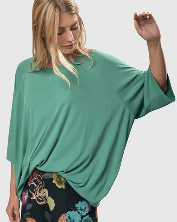 alembika-essential-favorite-cupro-blouson-top-seafoam image 2