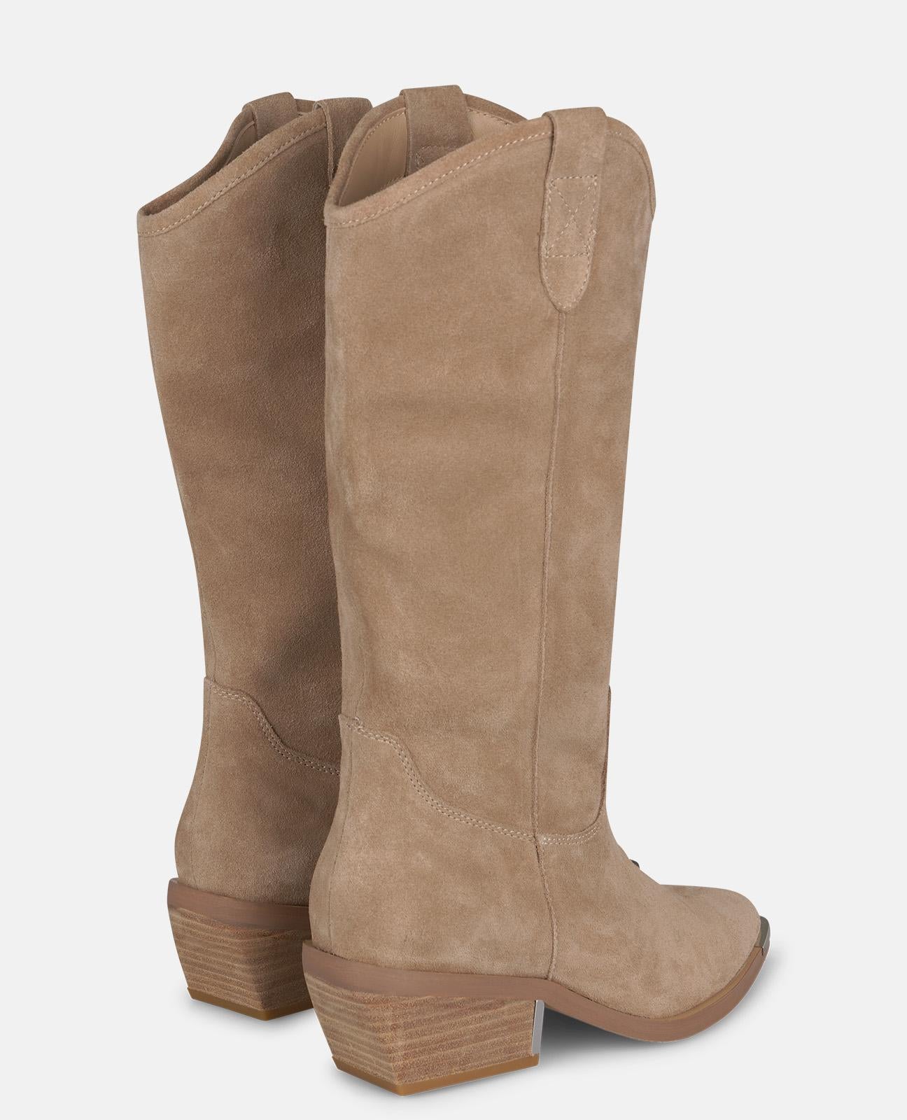 alma-en-pena-cowboystiefel-mink-offene-zehen-metallkappe-5-cm-absatz image 3